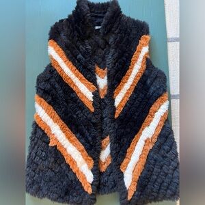 Love Token faux fur vest